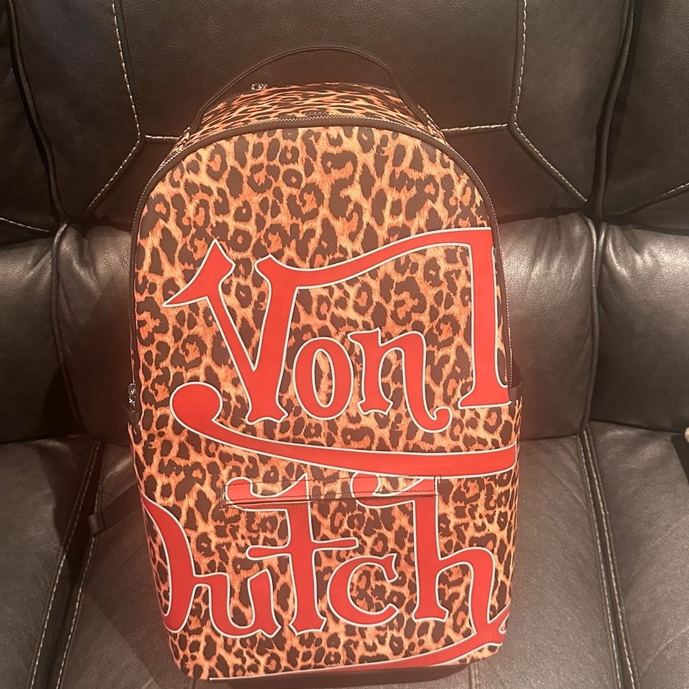 Von Dutch Leopard Print Backpack - .... Brand New, Used For A Photo Shoot